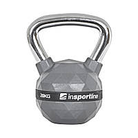 Гиря з гумовим покриттям inSPORTline Kettlebell PU 20 кг