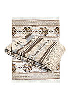 Плед бавовна Бежевий, бавовняний плед Ярослав