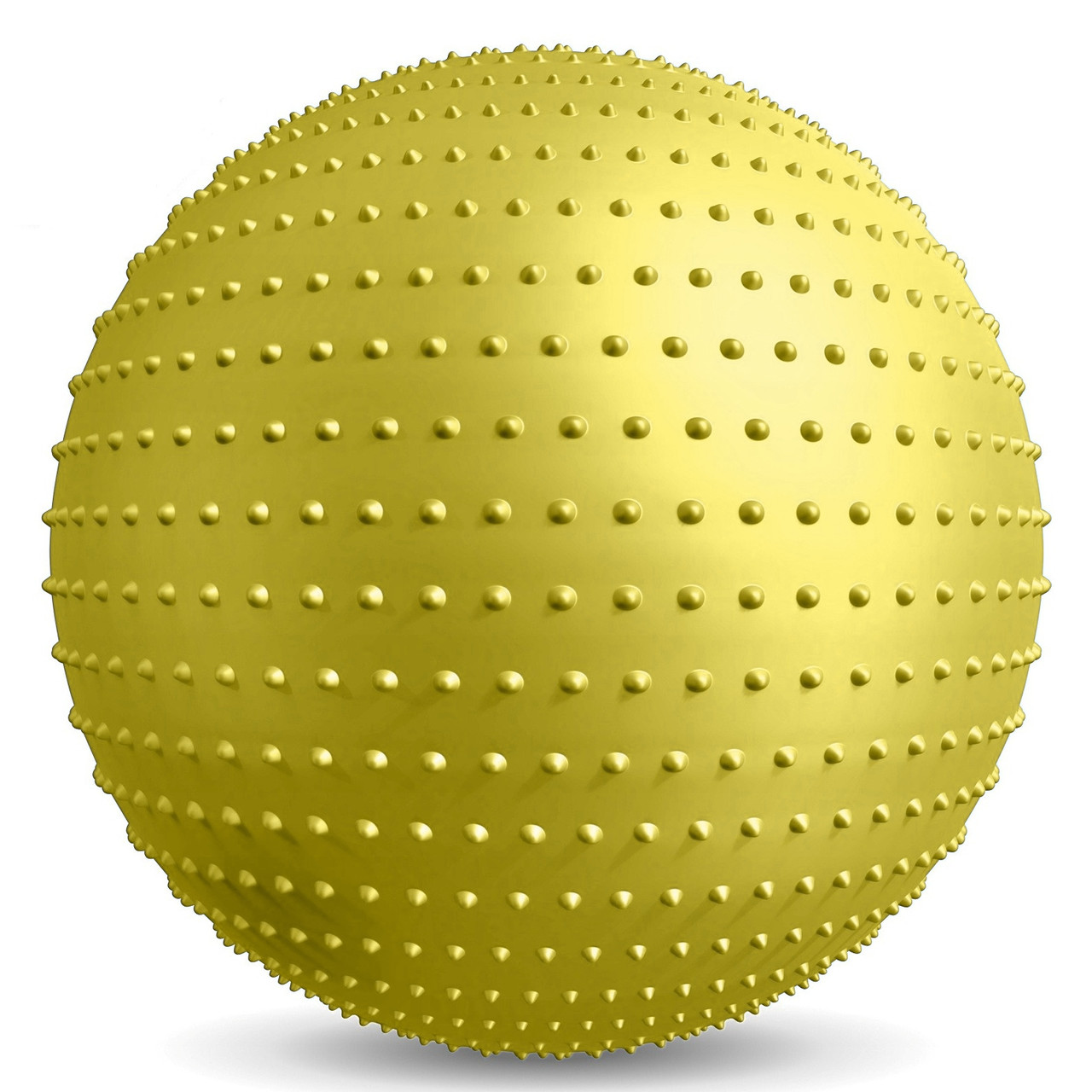 М'яч для фітнесу (фітбол) EasyFit EF-1971, Ø55 см, жовтий - для зросту 150-160 см, навантаження до 100 кг., фото 1