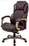 Крісло офісне Преміо Richman шкіряне коричневе для керівника, фото 3