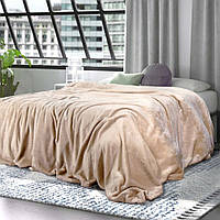 Плед флісовий Бежевий, флісовий плед Ярослав