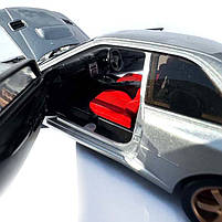 Машинка Subaru Impreza WRX STI сіра субару 1:32 світло звук інерція відч двері баг капот 13,5*5*4,5см (TK-30718), фото 6