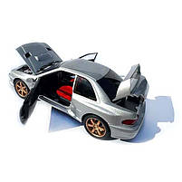 Машинка Subaru Impreza WRX STI сіра субару 1:32 світло звук інерція відч двері баг капот 13,5*5*4,5см (TK-30718), фото 9