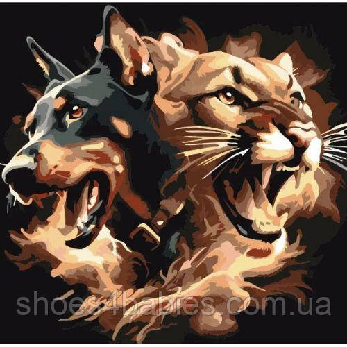 Картина за номерами "Тендем" 30х30 см