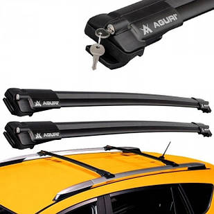 Поперечини Renault Duster (2010 - 2014) Aguri V1. На стандартні рейлінги. Чорні