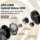 ⇒ KEFINE Quatio - гібридні 4-х драйверні IEM навушники (2DD+2BA), фото 3