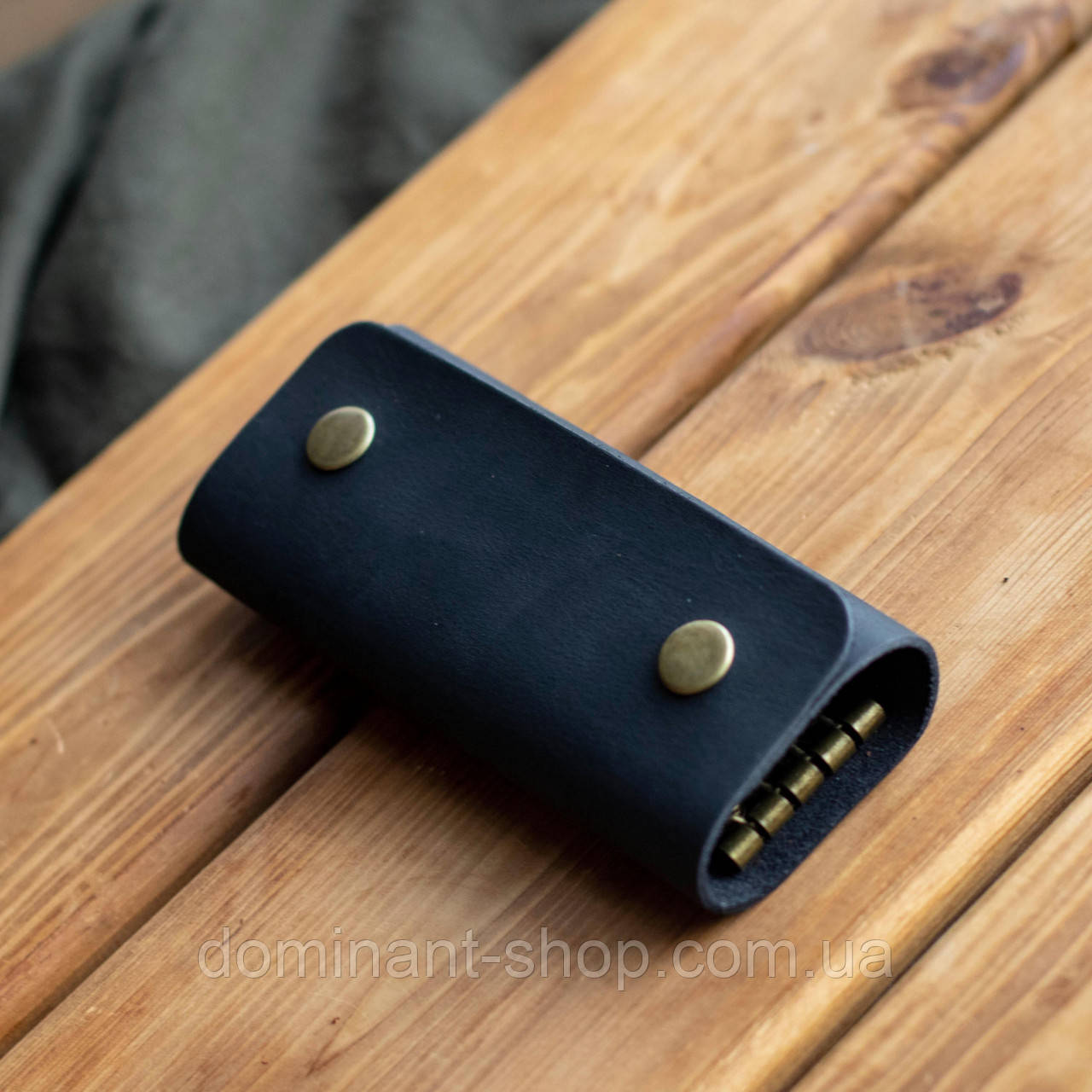Ключниця Vets Dark Blue з натуральної шкіри для ключів синя, фото 1