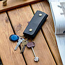 Ключниця Vets Dark Blue з натуральної шкіри для ключів синя, фото 3