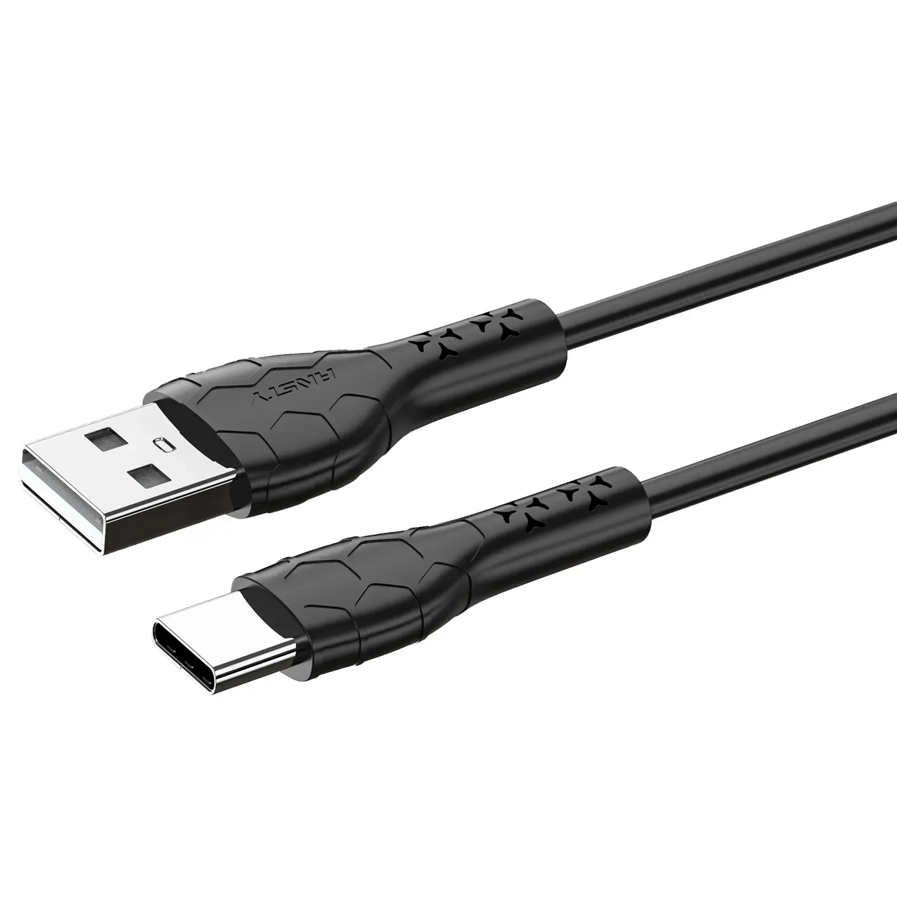 Кабель ANSTY Z-032-T Type-C QC 3.1 A 1M Black, фото 1