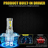 H4 LED лампи AILEO Canbus білі 6500K 85W 18000 Lm для автомобільних фар, фото 6