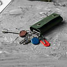 Ключниця Vets Green з натуральної шкіри для ключів зелена, фото 8