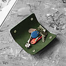 Ключниця Vets Green з натуральної шкіри для ключів зелена, фото 6