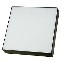 Накладний світильник-люстра квадратна МОТОКО Gloria 24Вт 2400Лм 4000К IP40 графітовий 160х160х40мм