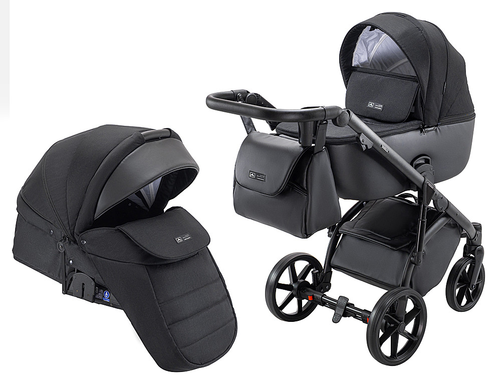 Коляска 2 в 1 Adamex Nola Natura 11 carbon, фото 1