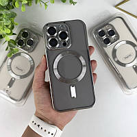 Чехол с MagSafe на Айфон 16 Pro Max. Color Silicone Case with MagSafe for iPhone 16 Pro Max Срібний