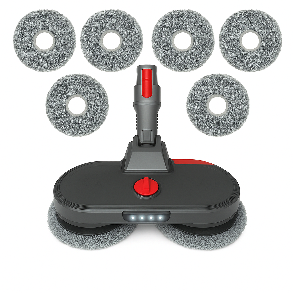 Насадка-щітка для пилососа Dyson V7 V8 V10 V11 V15, та 6 насадок сіра, фото 1