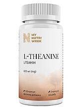L-теанін, L-Theanine, My Nutri Week, 600 мг, 100 капсул
