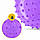 М'яч для пілатесу, йоги, реабілітації 4FIZJO 20 см (масажний) Violet (P-5905973406086), фото 5