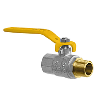 Кран кульовий Koer KG.205 - 3/4" FM ГШВ (газ) (KR4966) з латунним кульовим затвором