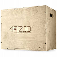 Бокс пліометричний 4FIZJO 3 в 1 60 x 50 x 40 см дерев'яний (P-5907739315403)