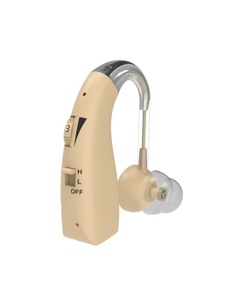 Слуховий апарат VivaPhon J-968 акумуляторний завушний Бежевий, фото 1