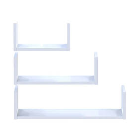 Комплект полиць Doros Філ Білий 3 шт. 30/45/60х15х15 DRS-011644