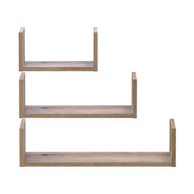 Комплект полиць Doros Філ Дуб Евок 3 шт. 30/45/60х15х15 DRS-011645