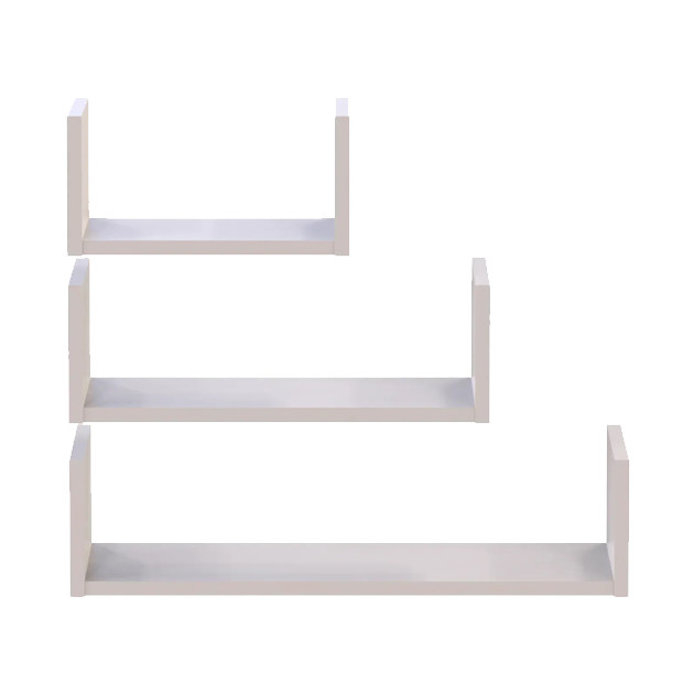 Комплект полиць Doros Філ Кашемір 3 шт. 30/45/60х15х15 DRS-011647, фото 1