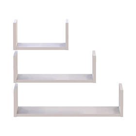 Комплект полиць Doros Філ Кашемір 3 шт. 30/45/60х15х15 DRS-011647