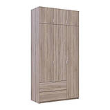 Шафа для одягу Doros Лукас Дуб Сонома 3ДСП 120х50х240 DRS-011651 (80737799), фото 4