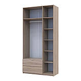 Шафа для одягу Doros Лукас Дуб Сонома 3ДСП 120х50х240 DRS-011651 (80737799), фото 5