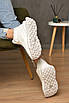 Кросівки жіночі на хутрі білого кольору 182607T Безкоштовна доставка, фото 3