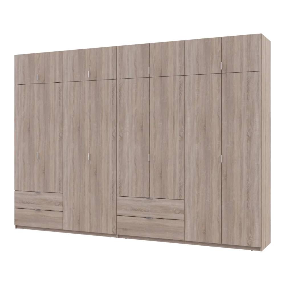 Шафа для одягу Doros Лукас Дуб сонома 4+4 ДСП 340х50х240 DRS-011711 (42005139), фото 1