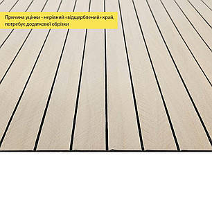 УЦІНКА. Покриття вінілове самоклеюче 3D рейки 600х600х2,8мм SW-00002970, фото 2