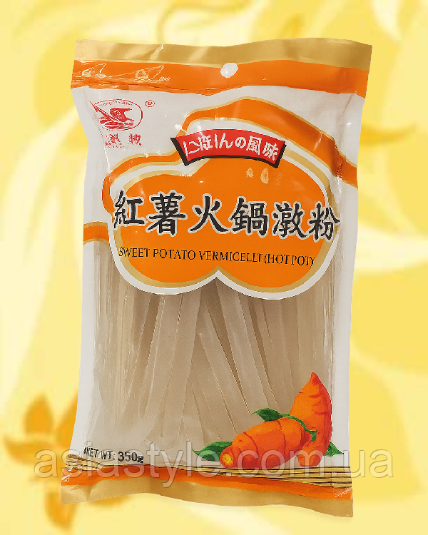 Локшина з батату, Локшина з батату, Sweet potato noodles (Hot Pot), Fish Well, Китай, 350 г, Ч, фото 1