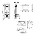 Комплект інсталяції Q-TAP Nest/Tern с унітазом Q-TAP кнопка хром 239826 QT17332303AW47506, фото 9
