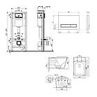 Комплект інсталяції Q-TAP Nest/Tern с унітазом Q-TAP кнопка хром 239830 QT17332303AW47510, фото 9