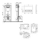 Комплект інсталяції Q-TAP Nest/Tern с унітазом Q-TAP кнопка біла 239831 QT17332303AW47511, фото 9