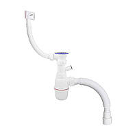 Сифон для мийки з переливом, 70 мм BAKIMAY (1033)