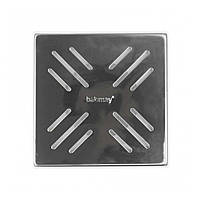 Трап сантехнічний нерж. 15*15, боковий, Ø50 BAKIMAY (5026)