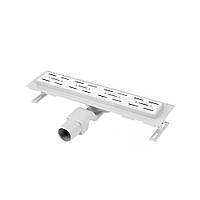 Душовий канал з площадкою під плитку, 70*330, вихід в каналізацію боковий, 50 мм BAKIMAY (5200)