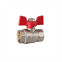 Кран кульовий 1" ВВ метелик (Reiger)