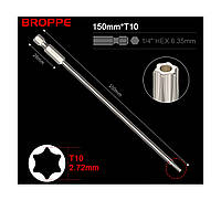 Біта T10 TORX BROPPE L=150мм посилена 1/4" HEX