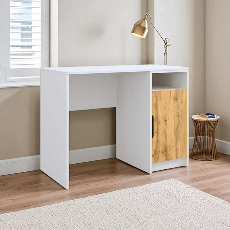 Письмовий стіл Юніор Корпус білий/Фасад Тахо, фото 1