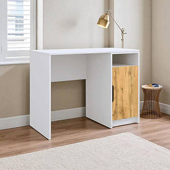 Письмовий стіл Юніор Корпус білий/Фасад Тахо