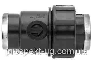 Клапан Ду25 (1") зворотний внутрішня різьба ВР Unidelta ПНД, фото 1