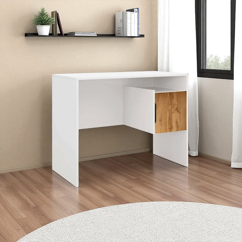 Письмовий стіл Юніор Корпус білий/Фасад Тахо, фото 1