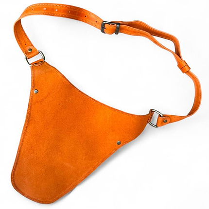 Пояс-чохол шкіряний G-Leather, 3 кишені, помаранчеий (Україна), фото 2