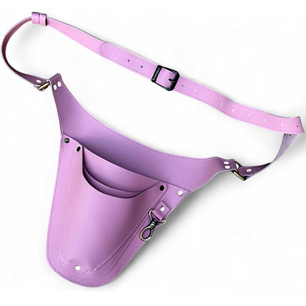 Пояс-чохол шкіряний G-Leather, 3 кишені, рожевий (Україна), фото 1