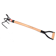 Вила з 3 - ма загнутими зубами з держаком Bellota / Беллота 903-3.B AC75 (Іспанія), фото 2